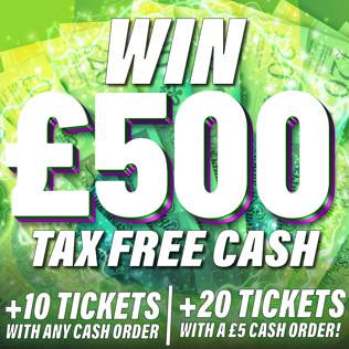 £500 CASH Tax Free 29.09.26
