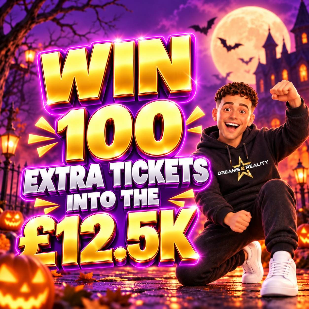 100 Extra Tickets into the £12.5k