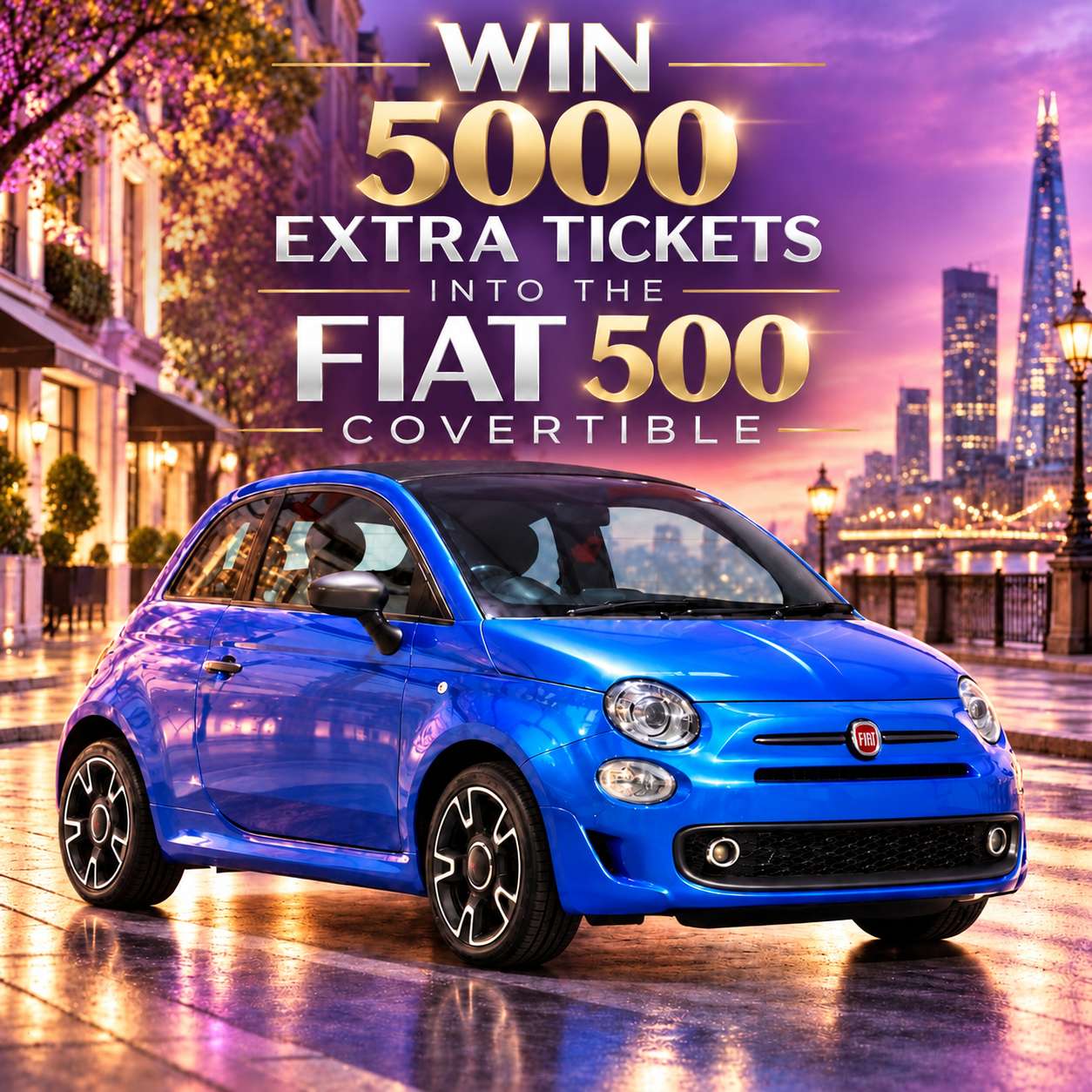 5000 Extra Tickets into the Fiat 500 Convertible #2