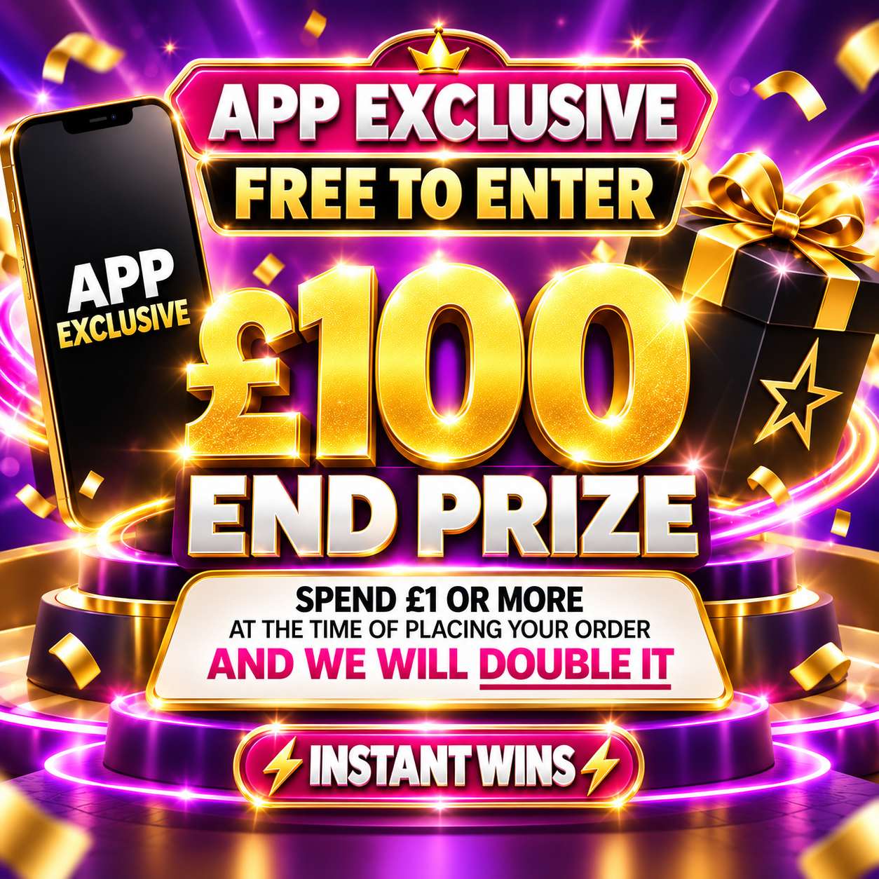 App Exclusive | Free to Enter