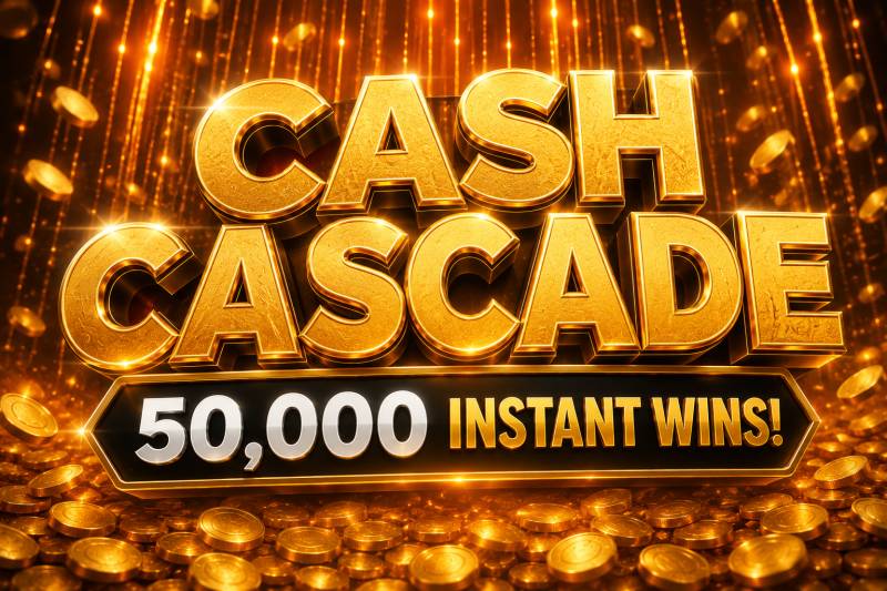 Cash Cascade - 50,000 Instant Prizes