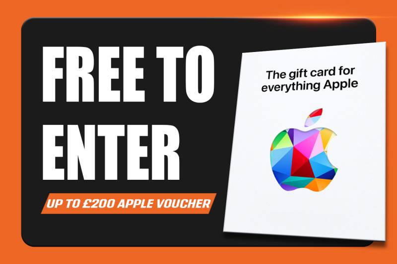 FREE: £100 Apple Giftcard (Prize doubled over £1 spend)