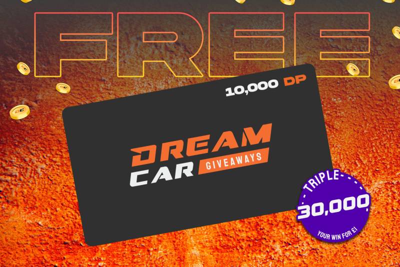 FREE: 10,000 Dream Points (Tripled Over £1 Spend)