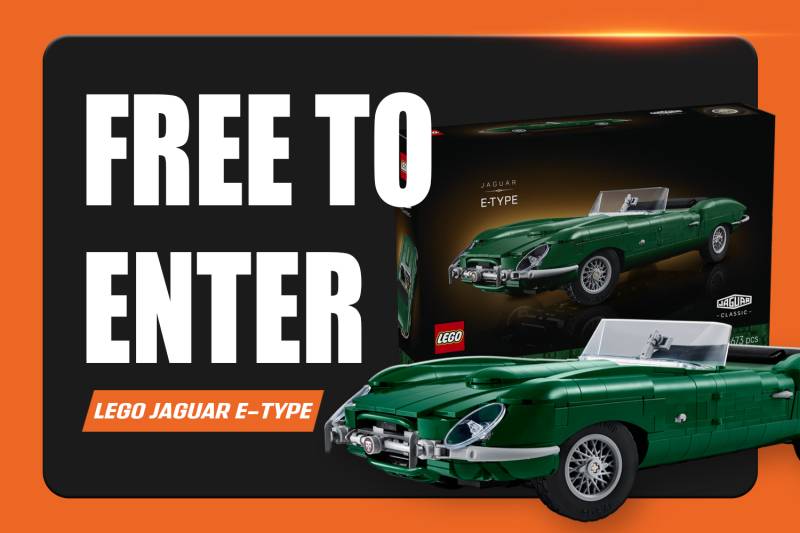FREE: LEGO Jaguar E-Type (Spend £1+ to receive LEGO McLaren P1)