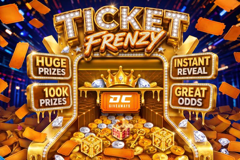 Ticket Frenzy Cash Instant Win - 100,000 Instant Prizes