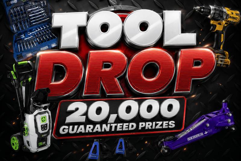 Tool Drop - Instant Win - 20,000 Guaranteed Prizes