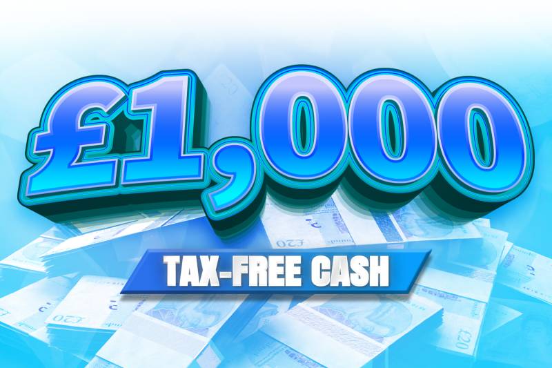 Win £1,000 Tax Free Cash