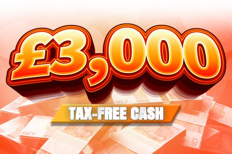 Win £3,000 Tax Free Cash