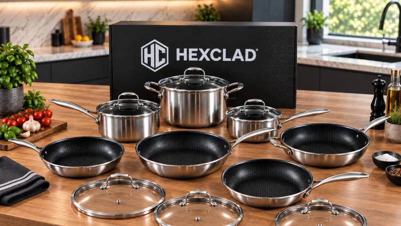 Win this 13 pc HexClad Hybrid Cookware Set