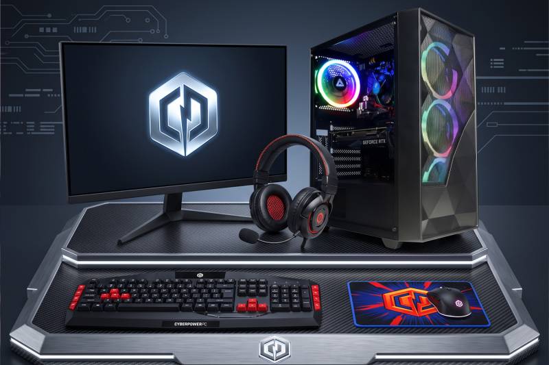 Win this CyberPowerPC i5 16GB 1TB RTX 4060 Gaming PC Bundle