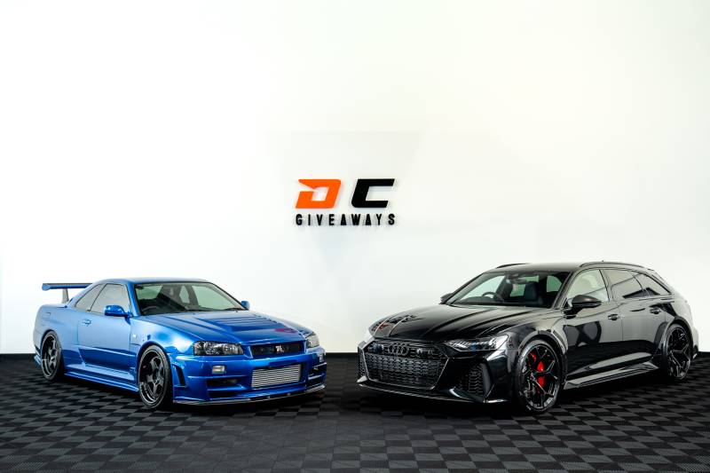Win this Nissan R34 GTR & Audi RS6 & £5,000 or £200,000 Tax Free
