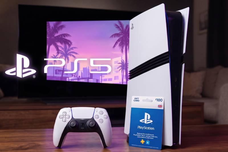 Win this PlayStation 5 Pro with £100 Gift Card to pre-order GTA VI - Only 999 Entries