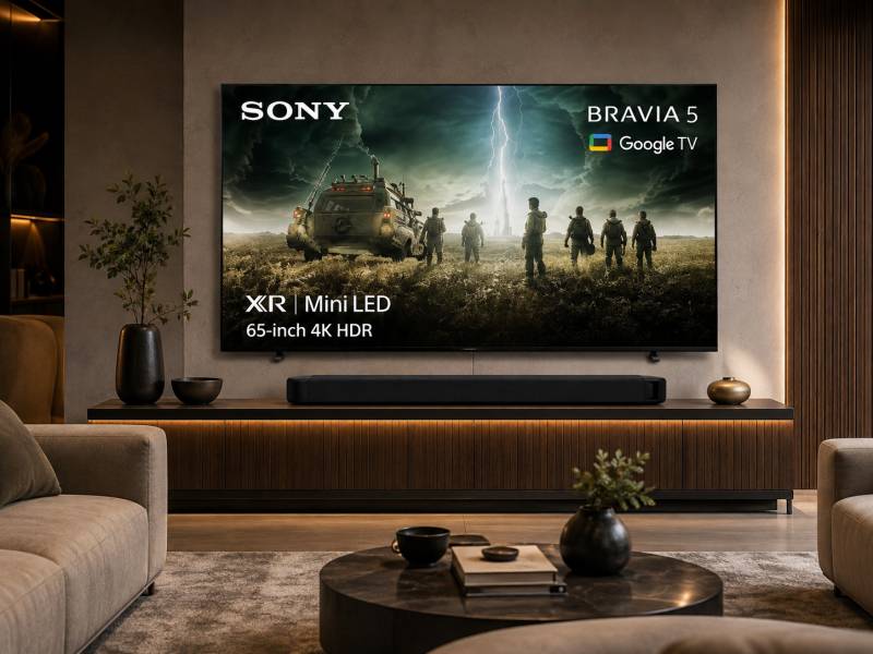Win this Sony Bravia 5 65" XR Mini LED 4K TV & SONY HT-S2000 3.1 All-in-One Sound Bar