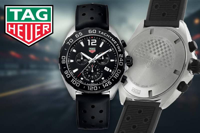 Win this TAG Heuer Formula 1 43mm Black Dial Quartz Chronograph Gents Watch