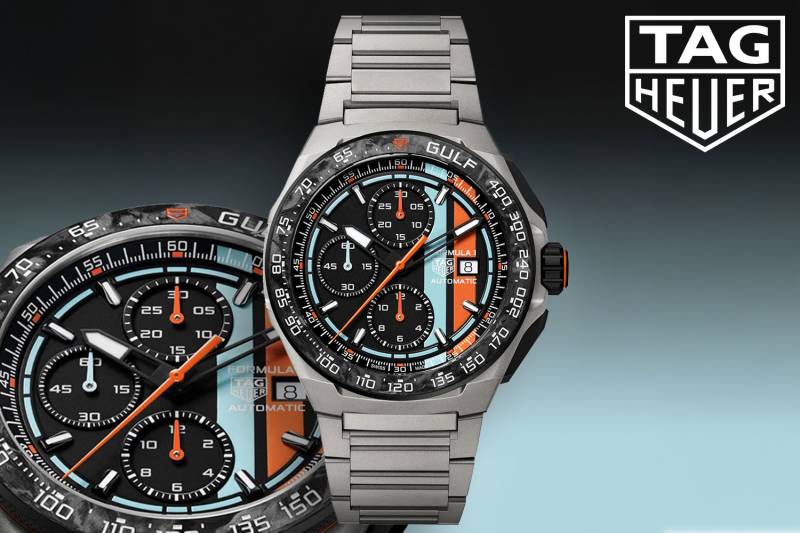 Win this LOW ODDS Tag Heuer Formula 1 X Gulf Limited Edition 44mm Black Dial Automatic Chronograph Watch
