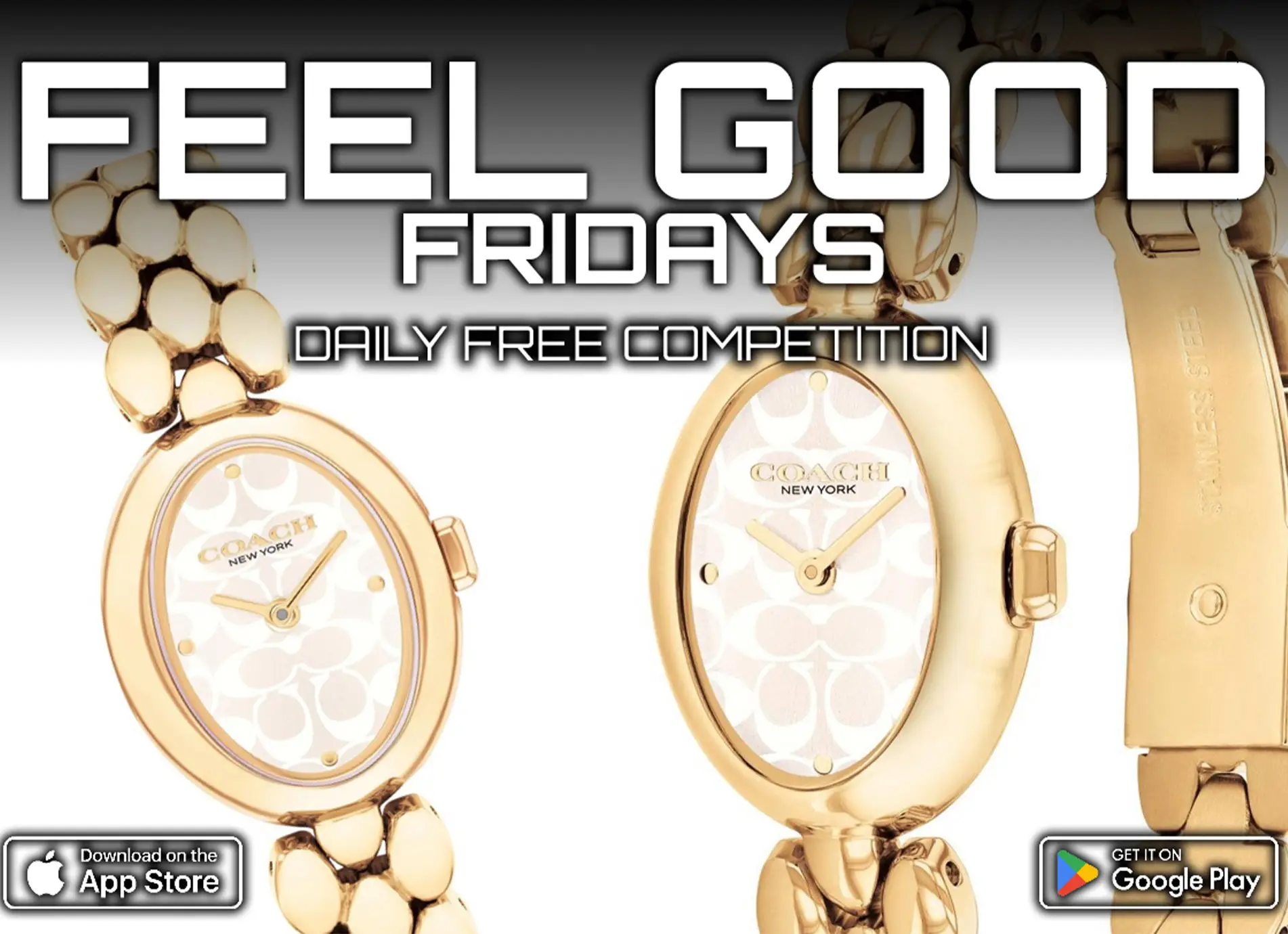 Coach Yellow Tone Watch | Feel Good Fridays | FREE To Enter Daily Competition — Grab A Free Ticket Every 2 Hours