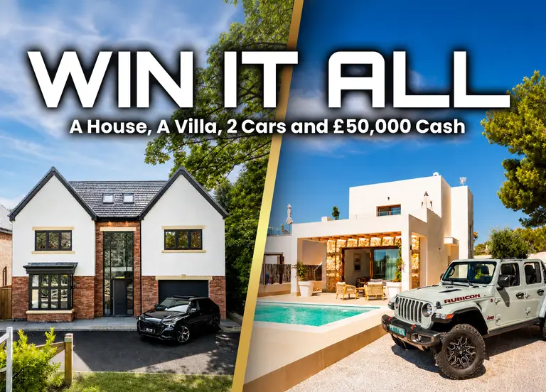 £1.8 Million Dream Home & Away Bundle — £1.25 Million Cash Alternative