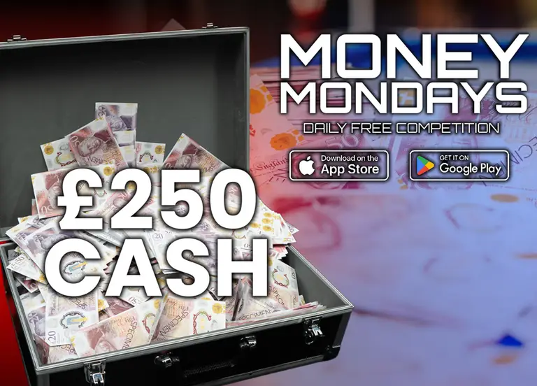 £250 Cash | Money Mondays | FREE To Enter Daily Competition — Grab a Free Ticket Every 2 Hours