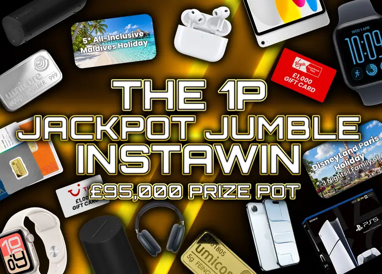 The 1p Jackpot Jumble InstaWin — £95,000 Prize Pot