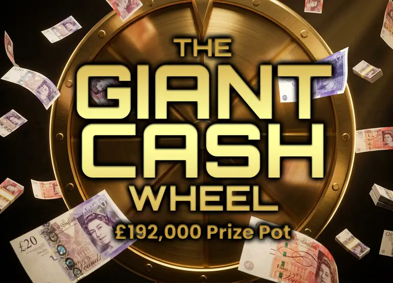 The Giant Cash Wheel — £192,000 Prize Pot