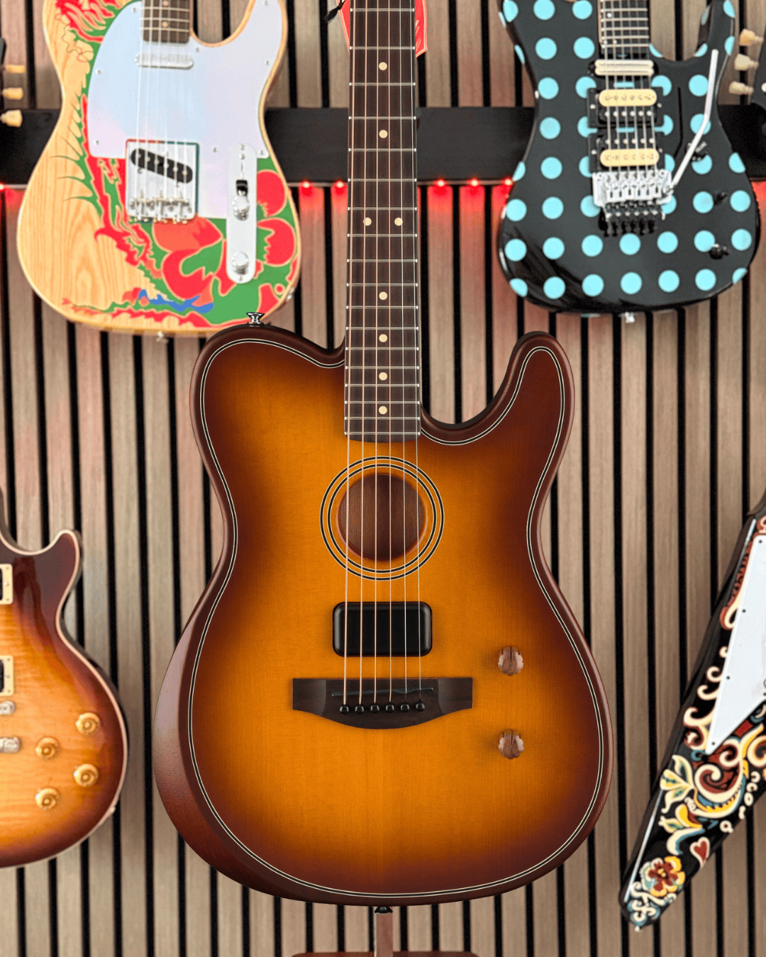 New Fender Acoustasonic® Standard Telecaster® #9 Honeyburst