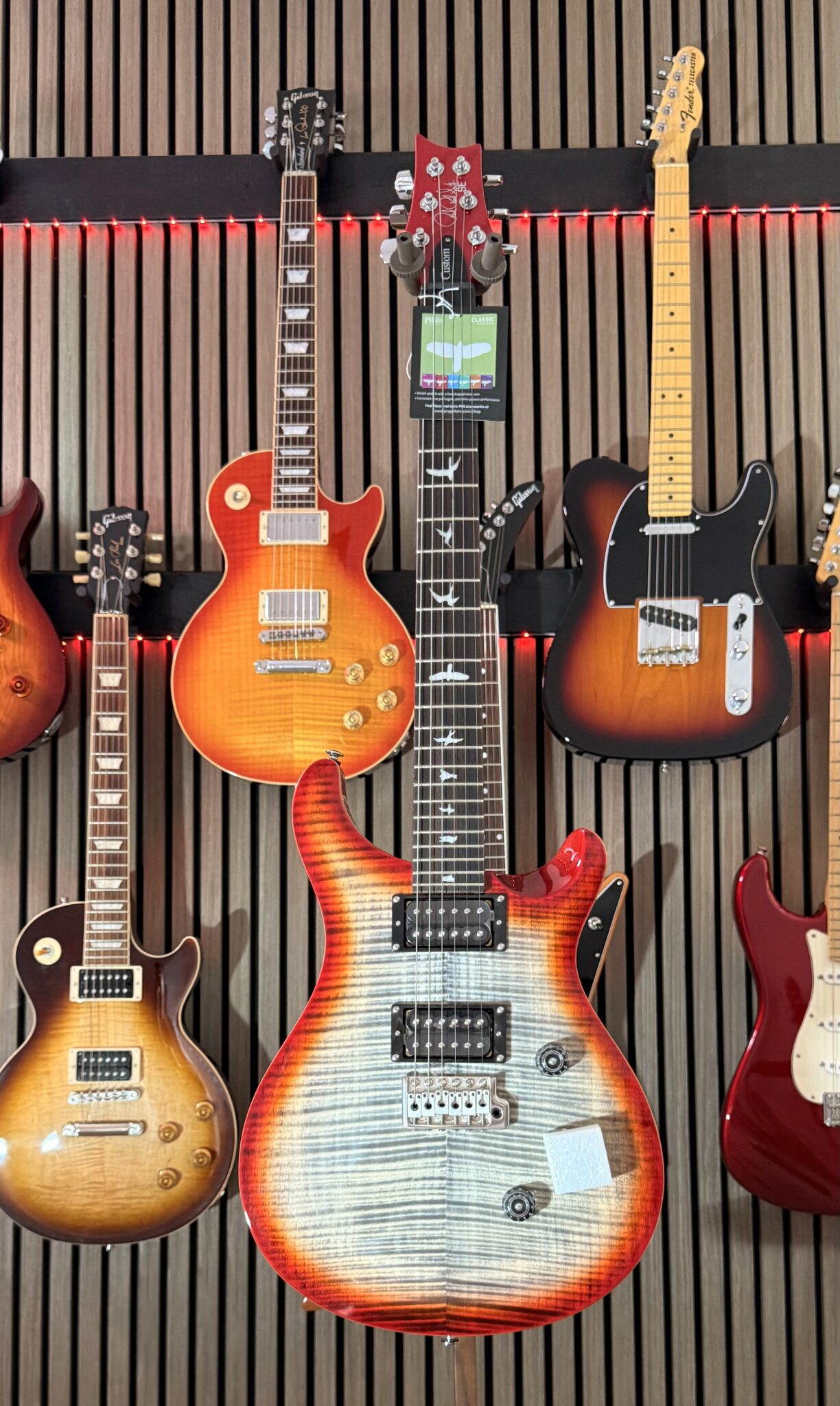 NEW PRS CUSTOM 24 CHARCOAL CHERRY BURST