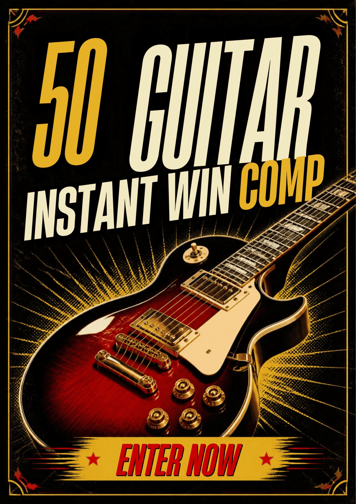 WIN A GUITAR IN 30 SECONDS : £20K WIN PRIZE POT:
