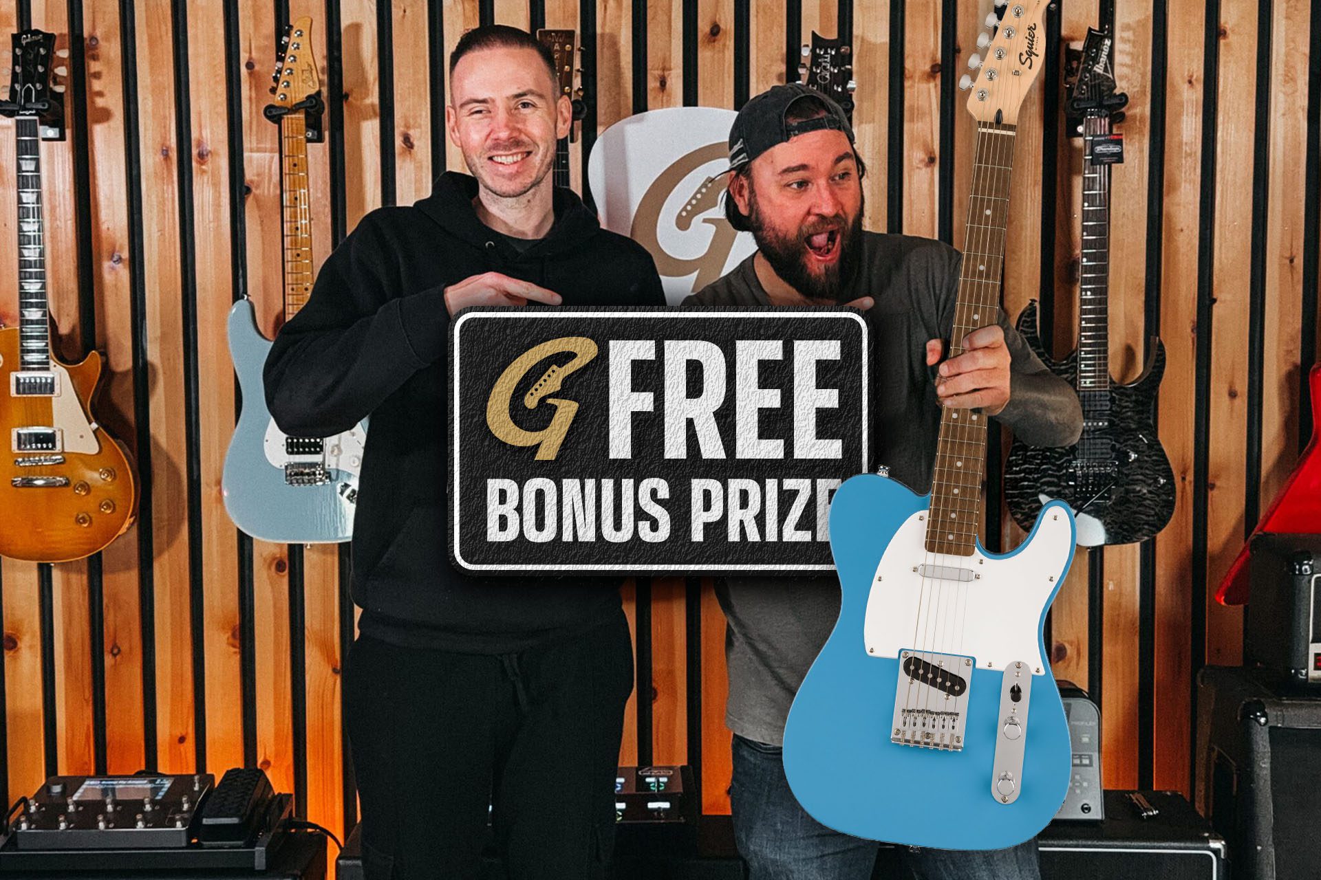 Free Weekend Bonus | Squier Sonic Telecaster California Blue | Auto Draw