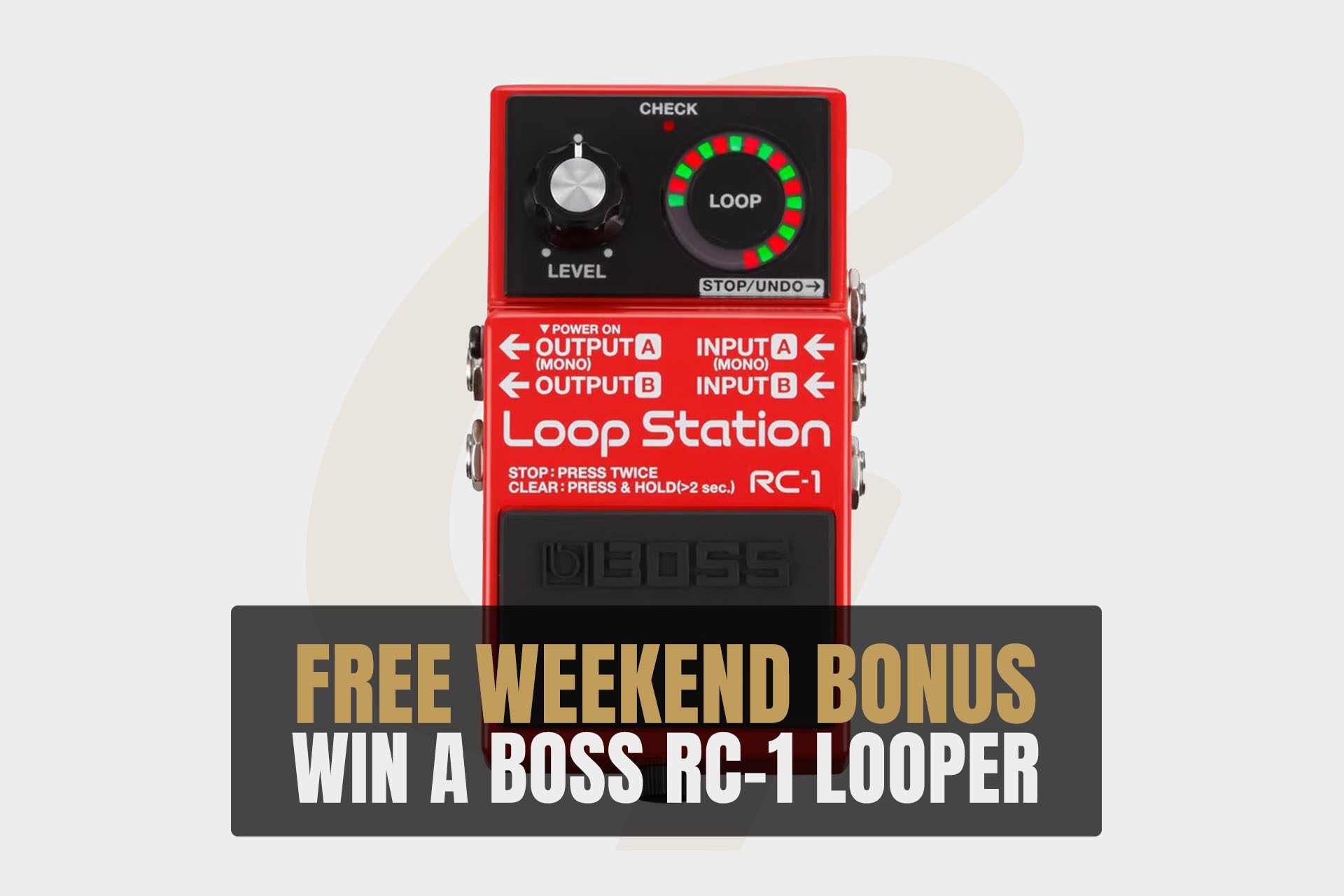 Free Weekend Bonus | Win A Boss RC-1