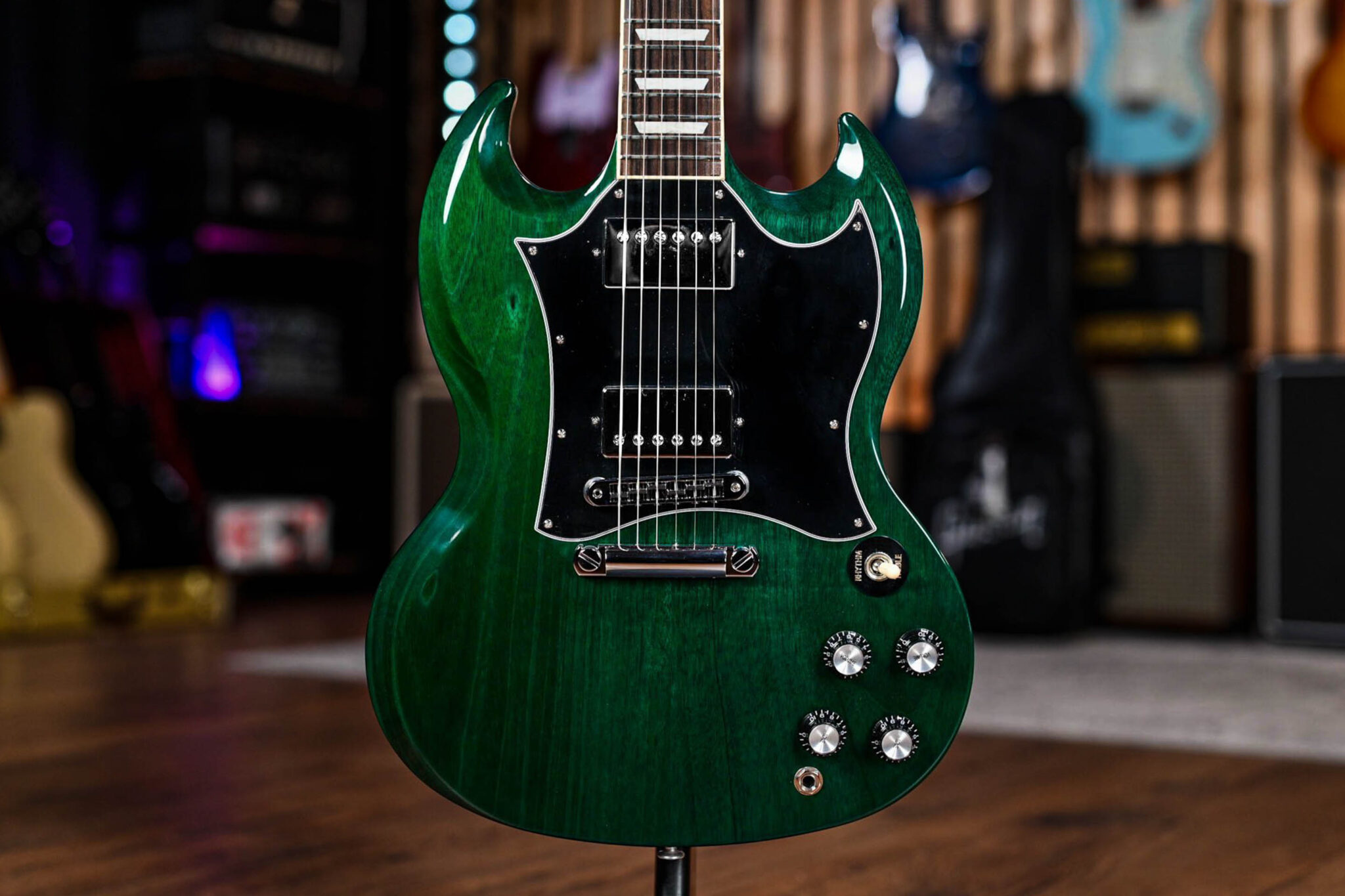 Gibson Custom Colour SG Standard in Transparent Teal
