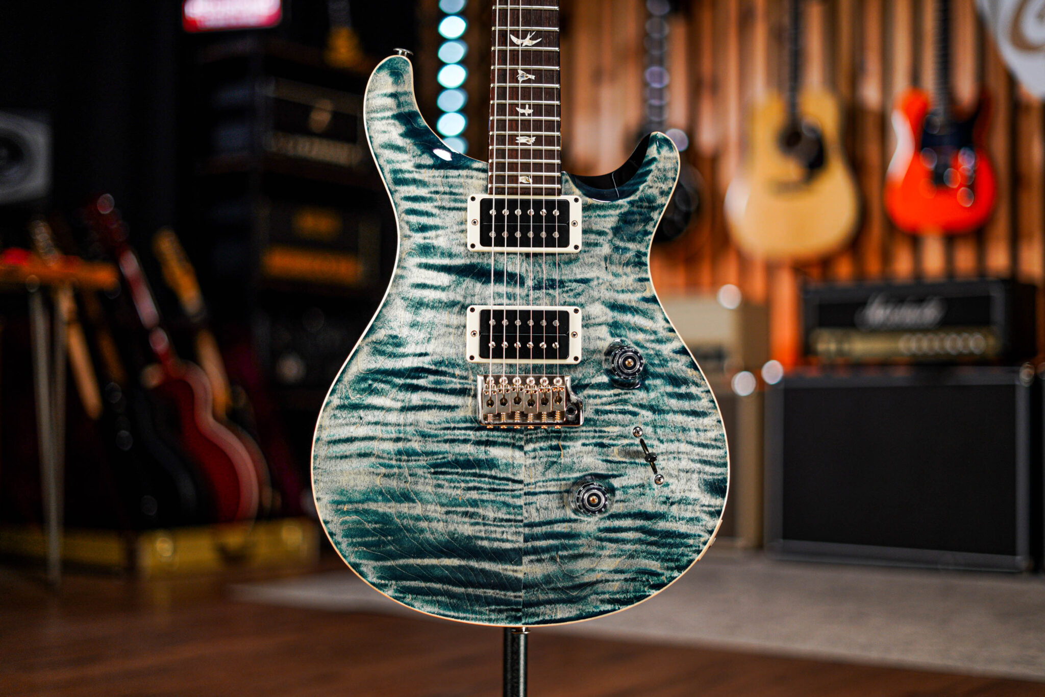 PRS Custom 24 in Faded Denim Blue