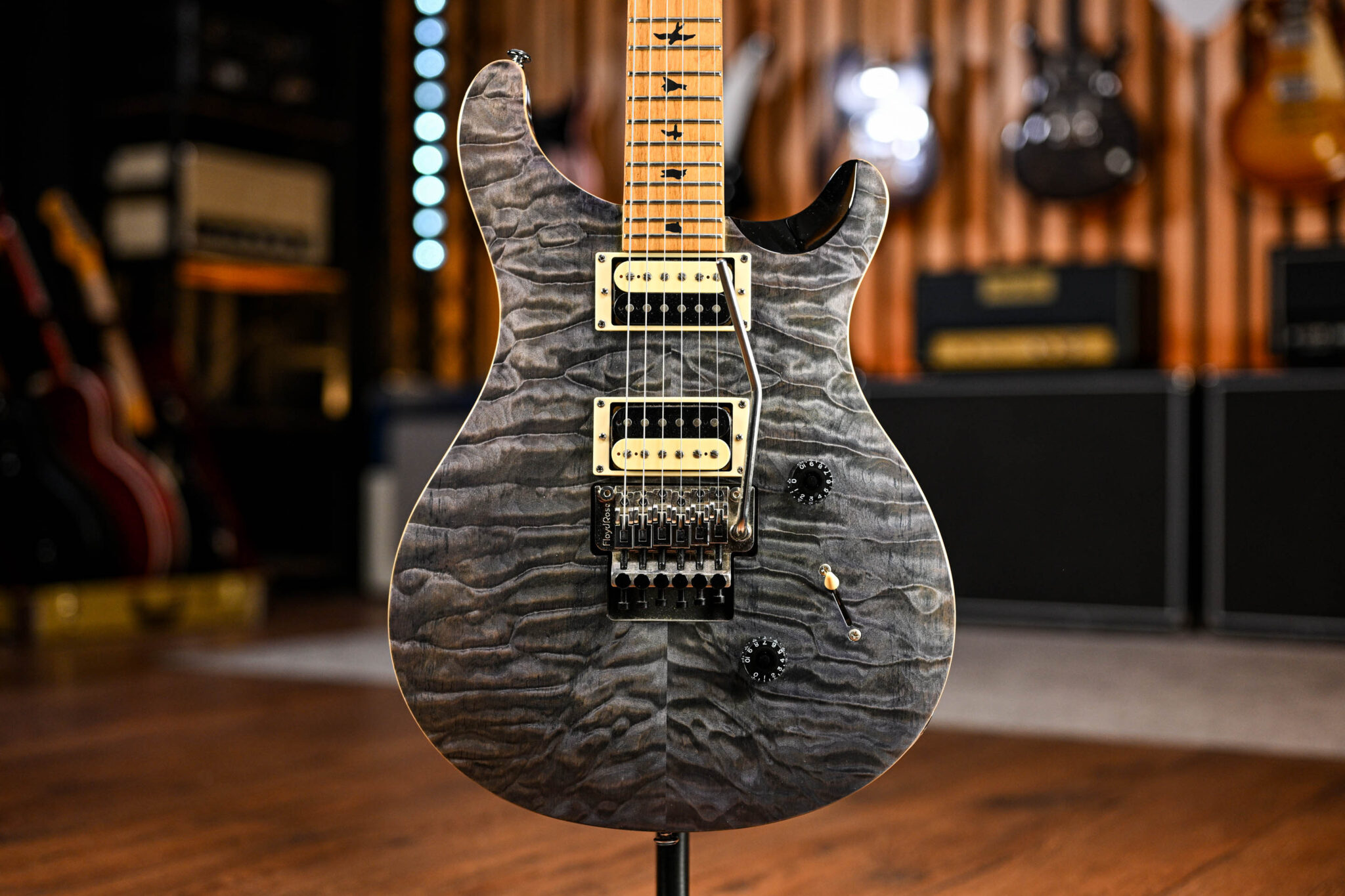 PRS Limited-Edition SE Custom 24 Floyd Rose with Roasted Maple Neck in Whale Blue