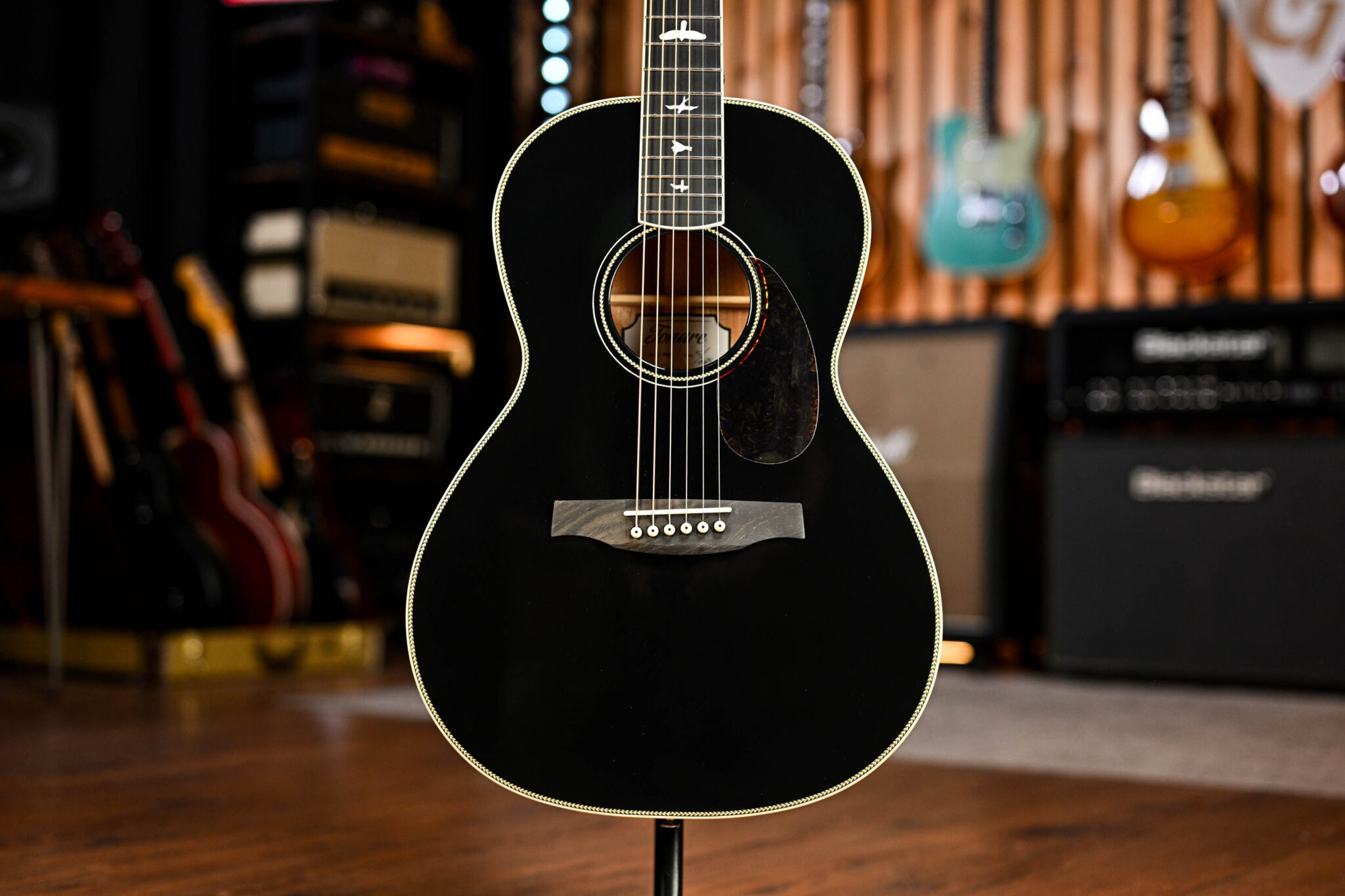 PRS SE P20E Limted Edition Tonare Parlour in Gloss Black #4