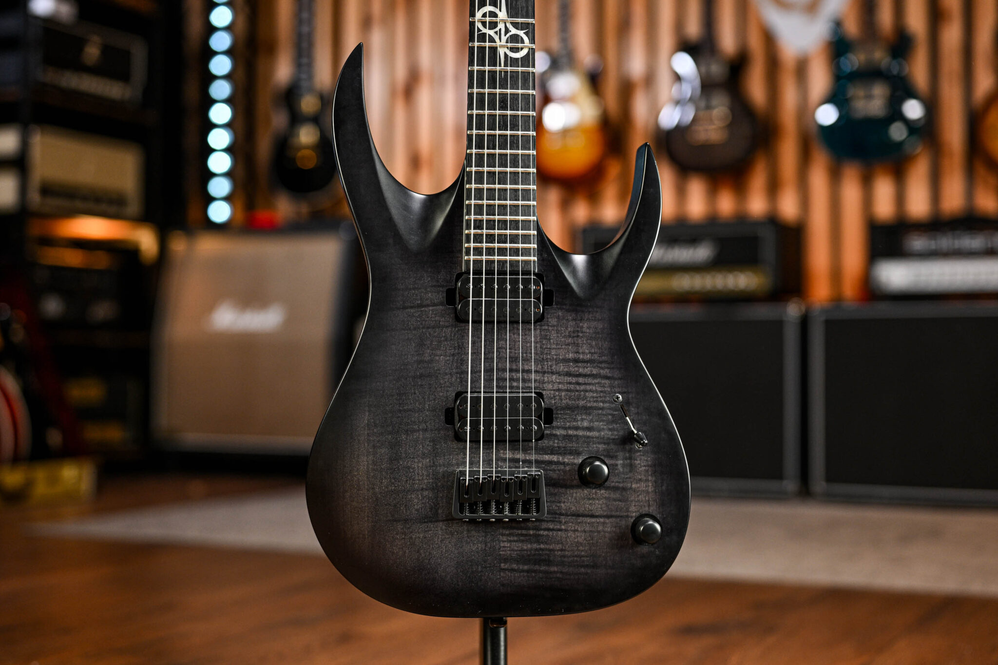 Solar A2.6FBB Baritone in Flame Black Burst