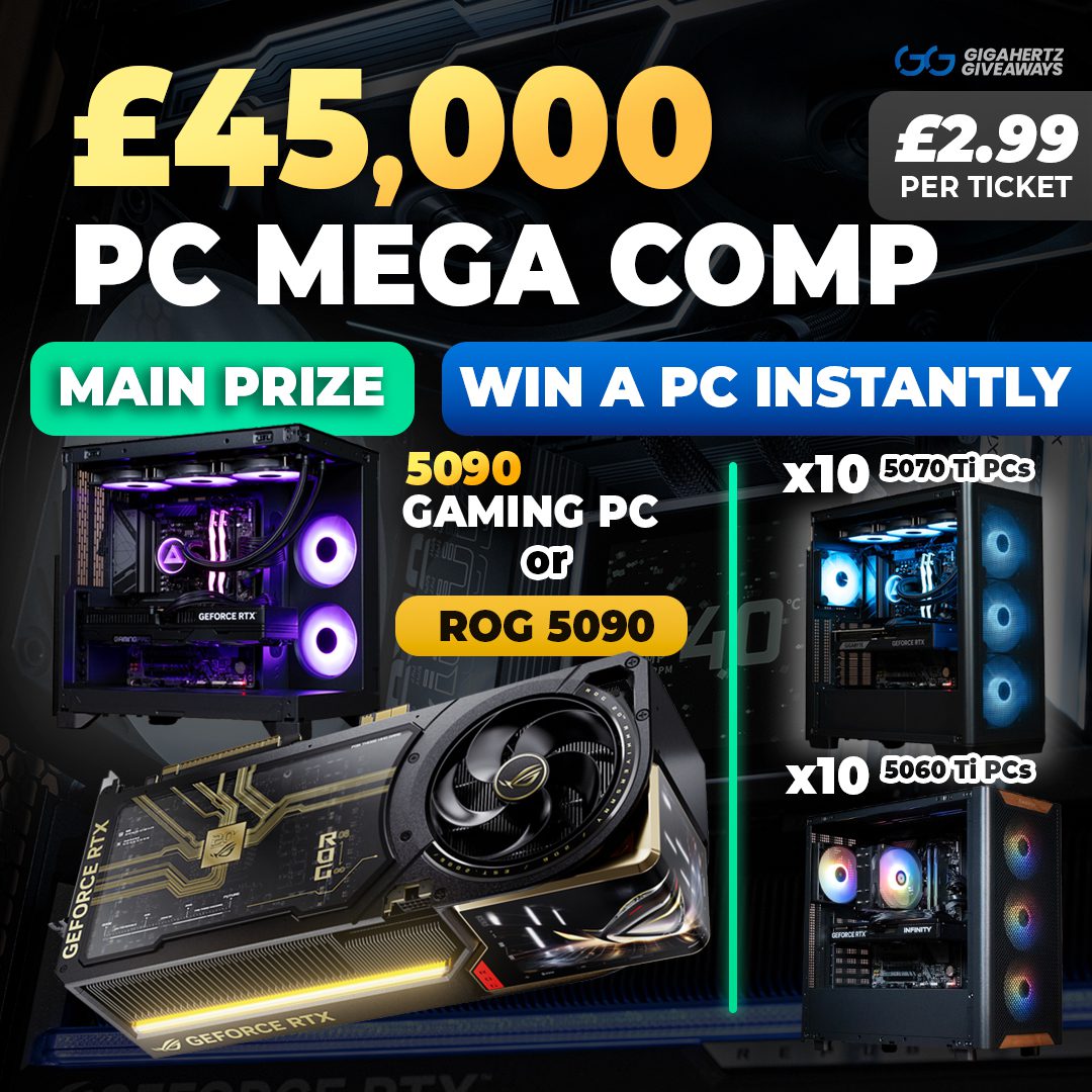 £45,000 PC Mega Comp⚡5090 PC or 5090 GPU Main Prize