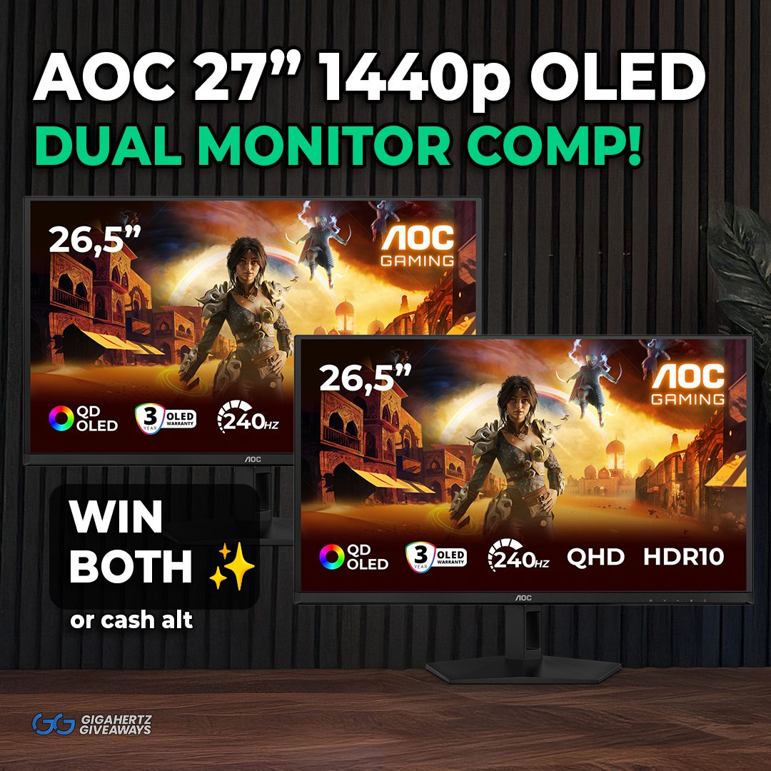 AOC 27″ 1440p OLED 240Hz | DUAL MONITORS Comp