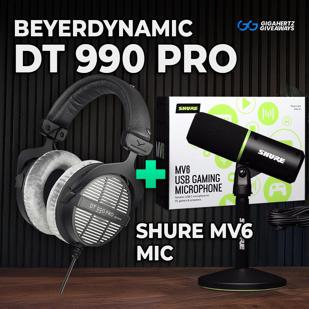 Beyerdynamic DT990 Pro + Shure MV6 Bundle