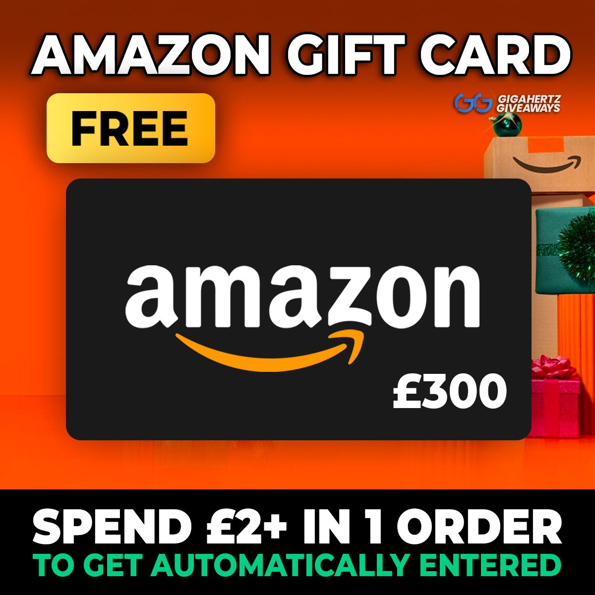 FREE | £300 Amazon Gift Card