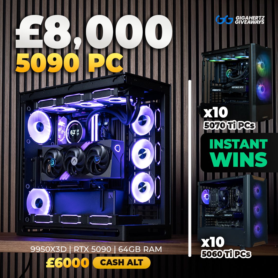 £8,000 5090 PC ⚡ + 20x Gaming PCs to WIN!