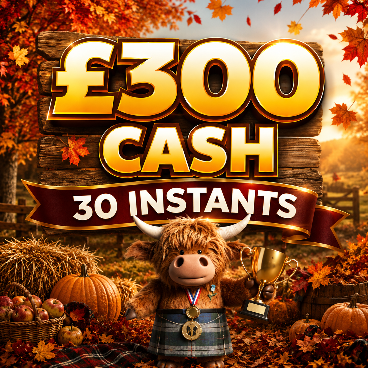 £300 CASH + 30 Lucky Instant Wins To Find