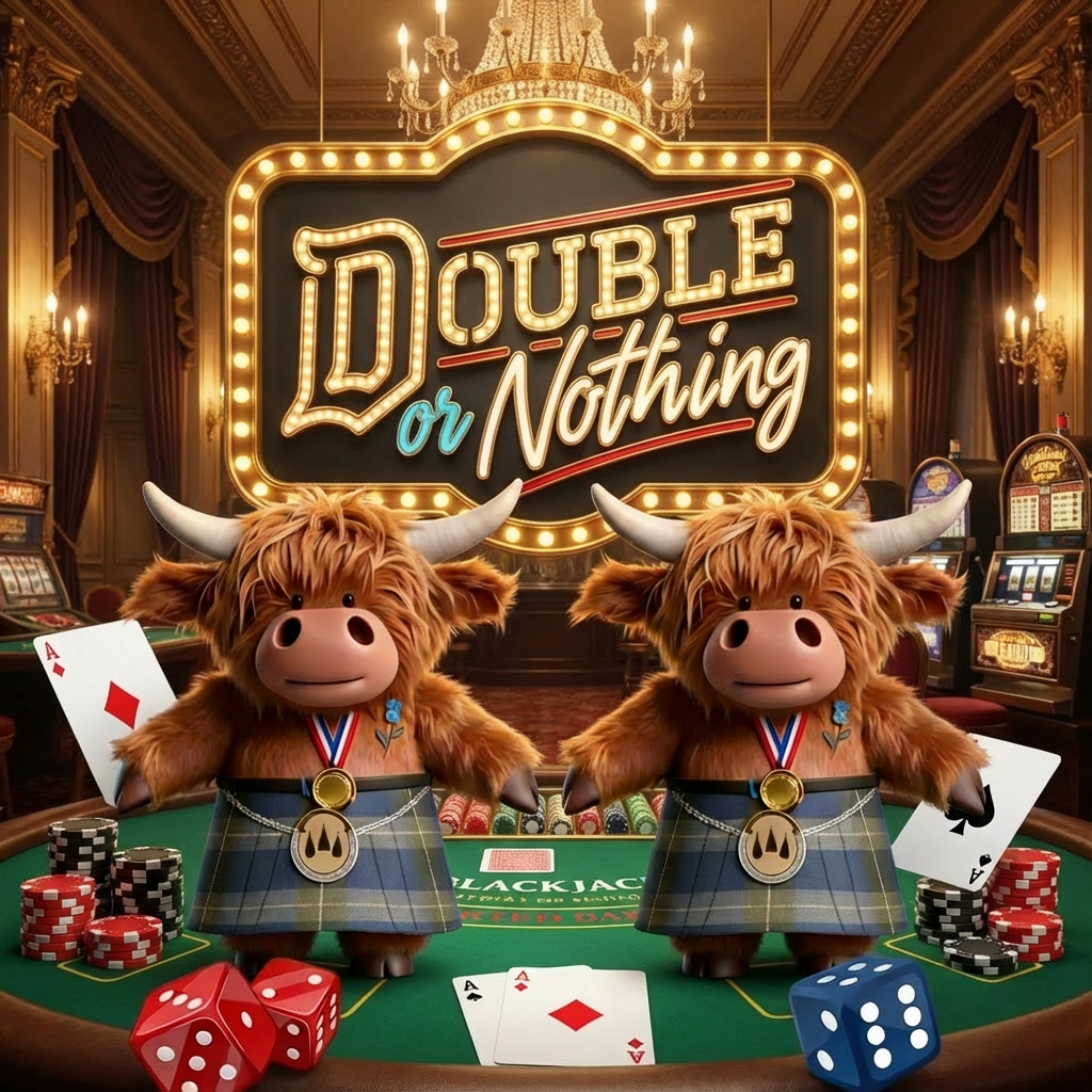 Double or Nothing! 50/50 chance of winning a prize