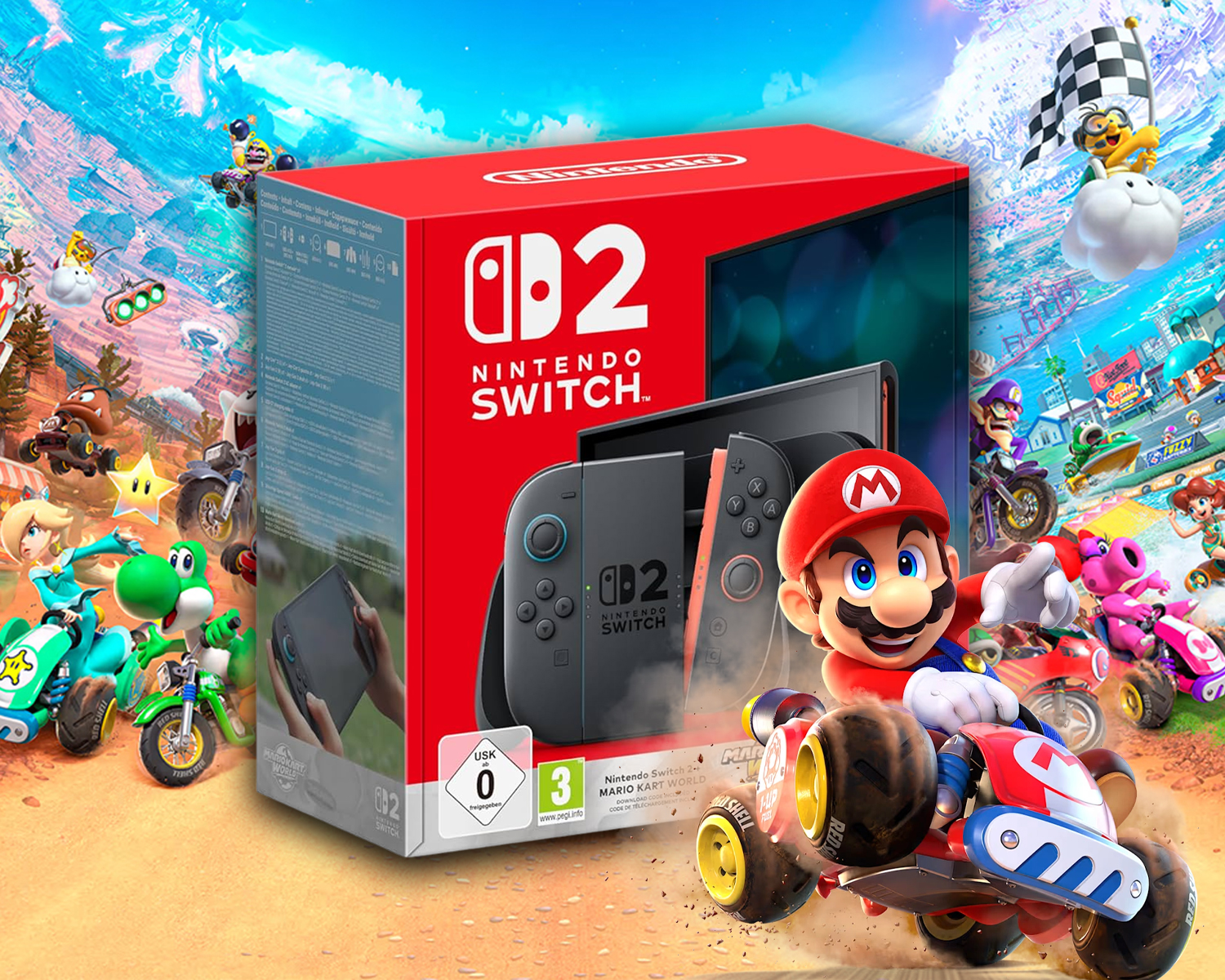 Nintendo Switch 2 256GB Console with Joy-Con 2 & Mario Kart World