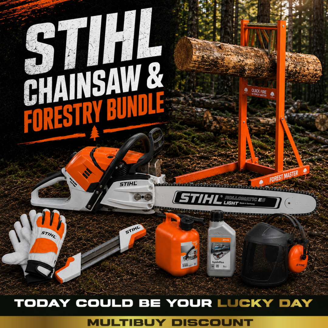 STIHL MS 500i Chainsaw & Forestry Bundle #2 (Auto Draw)