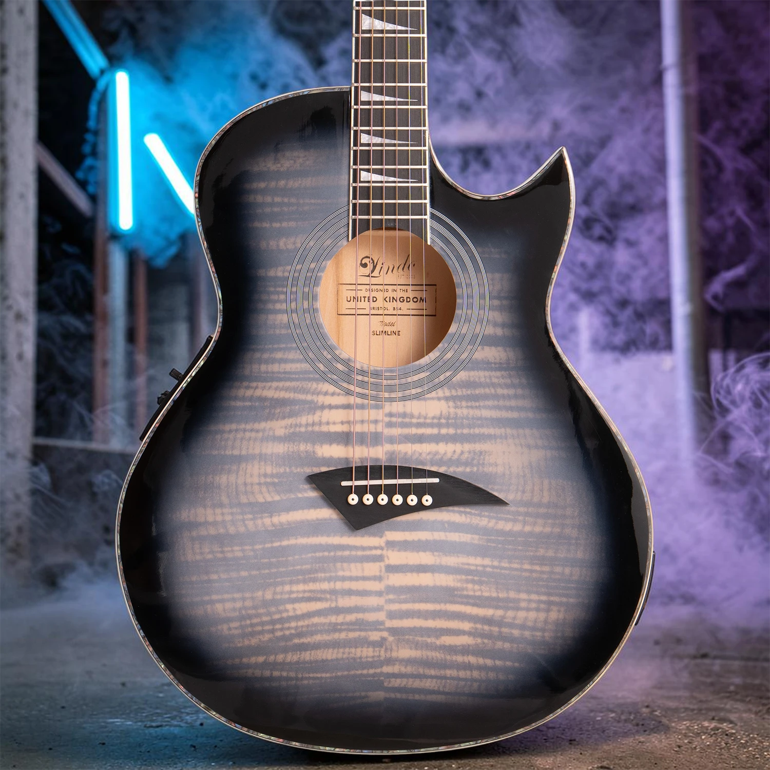 W39 Lindo ORG-SL SlimLine Space Grey Electro Acoustic Guitar – Limited Edition