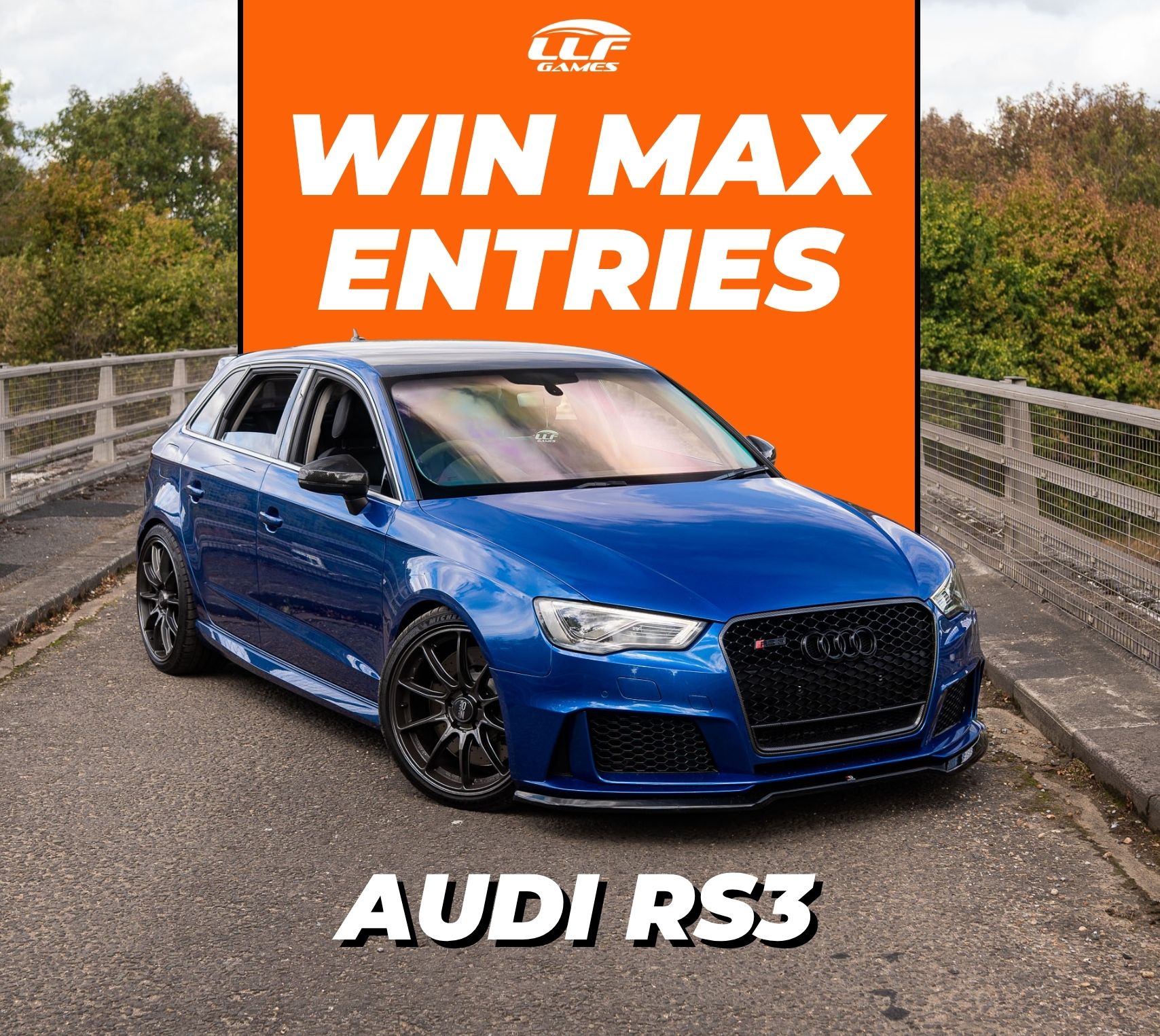 Win MAX Entries – 430bhp Audi RS3