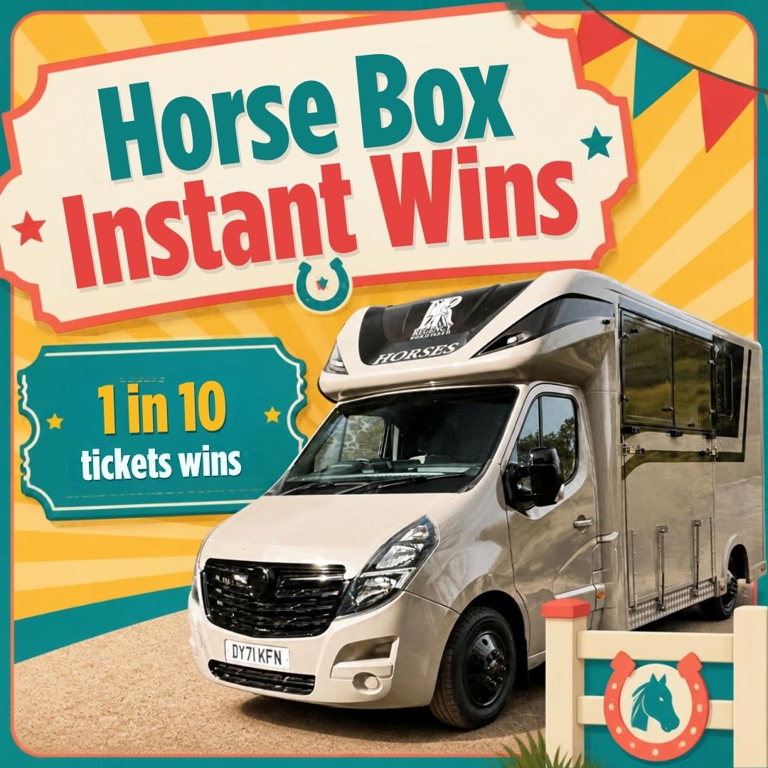 Horsebox or £20k Cash Instant Wins Draw – 1 In Every 10 Tickets Wins Tickets