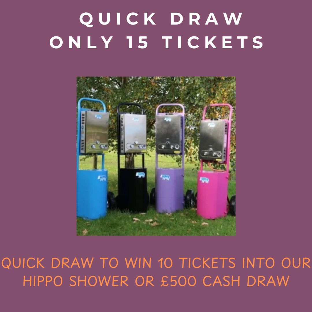 Quick 15 Ticket Draw to Win 10 Tickets into our New Hippo Shower