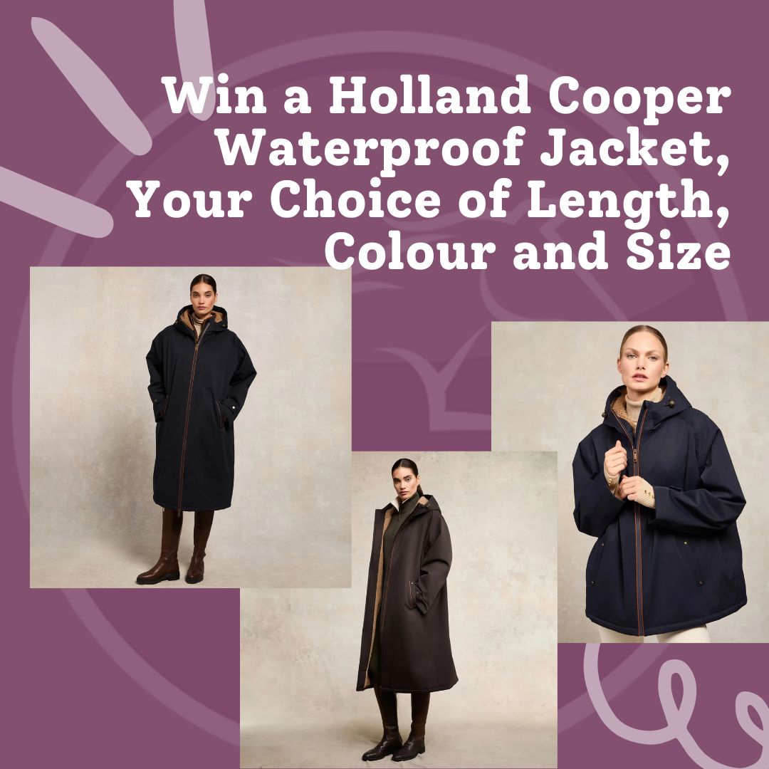 Win a Holland Cooper Waterproof Jacket, Your Choice of Length, Colour and Size