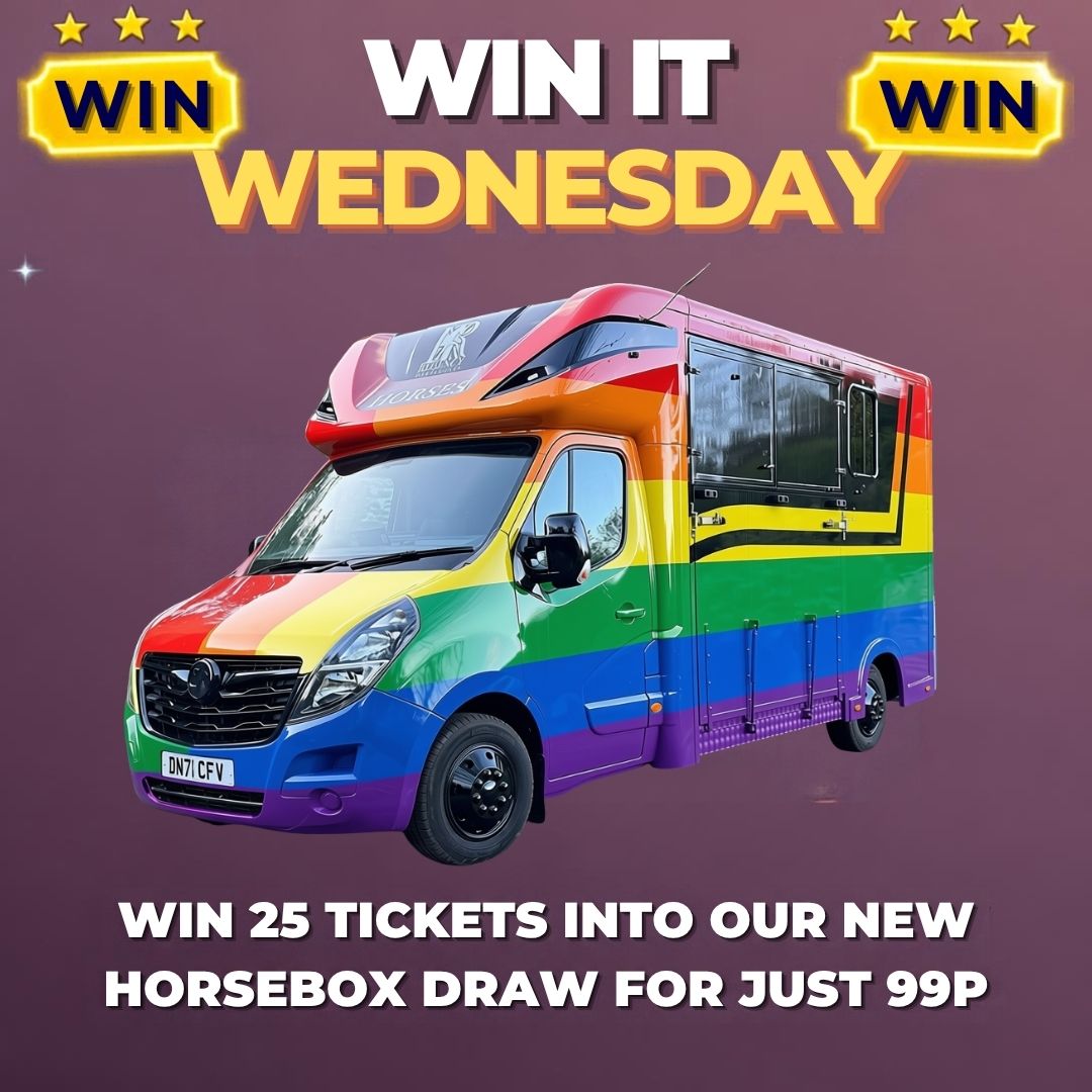 Win it Wednesday Draw to Win 25 Tickets into Our New Horsebox Launching Monday