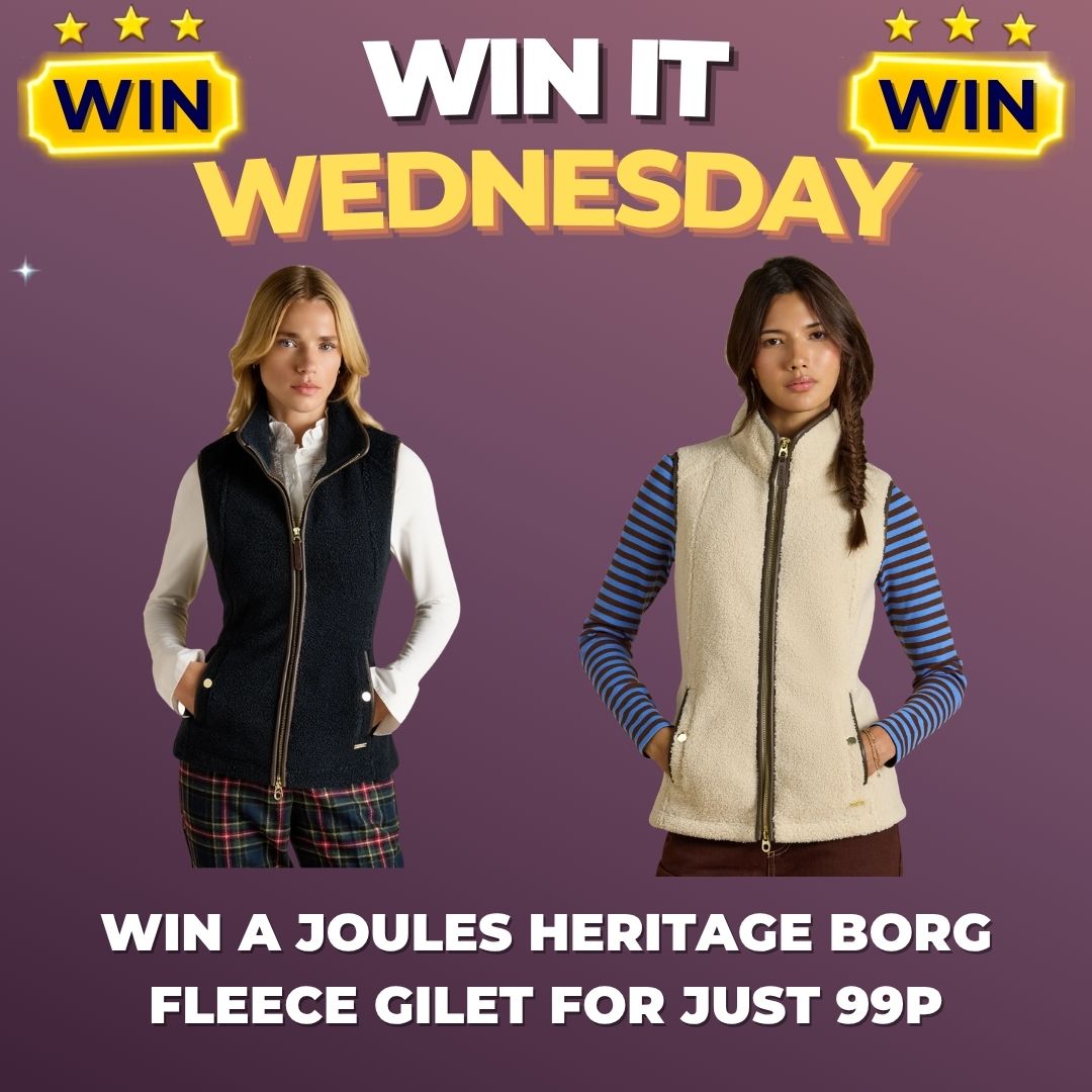 Win it Wednesday Draw to Win A Joules Heritage Borg Fleece Gilet